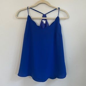 NWT J Crew Royal Blue Cami, Size 10
